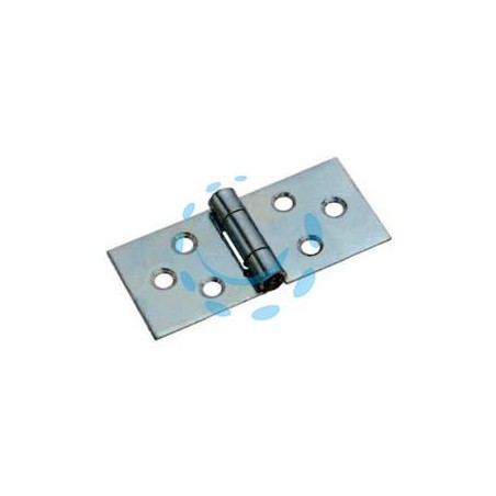 CERNIERE RETTANGOLARI PESANTI CON PERNO FISSO ART.126 - mm.60x110x2 spess.