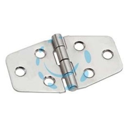 CERNIERE PER NAUTICA A BISCOTTO SIMMETRICHE IN ACCIAIO INOX ART.854IN - mm.40x70x1,5 spess.