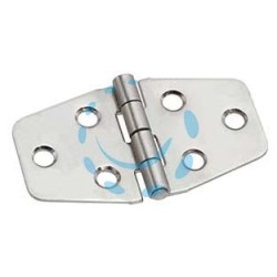 CERNIERE PER NAUTICA A BISCOTTO SIMMETRICHE IN ACCIAIO INOX ART.854IN - mm.40x70x1,5 spess.