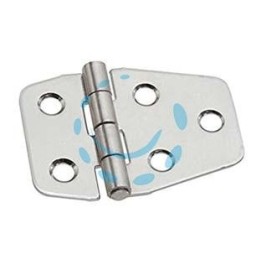 CERNIERE PER NAUTICA A BISCOTTO ASIMMETRICHE IN ACCIAIO INOX ART.852IN - mm.40x55x1,5 spess.