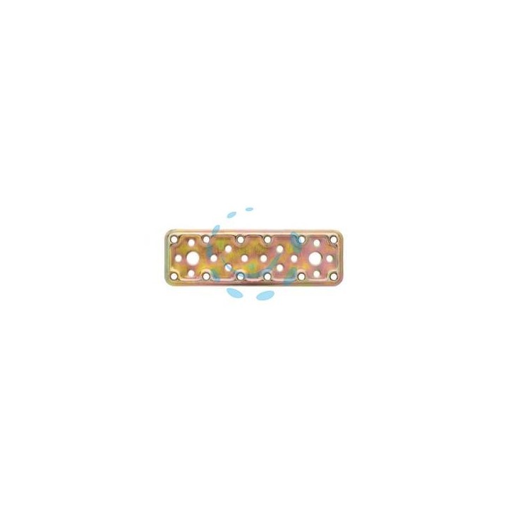 PIASTRA DI GIUNZIONE DRITTA ART.745 - mm.80x40x2,2 spess.