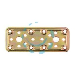 PIASTRA DI GIUNZIONE PESANTE DRITTA ART.770 - mm.80x50x2,2 spess.