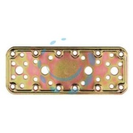 PIASTRA DI GIUNZIONE PESANTE DRITTA ART.772 - mm.180x65x2,2 spess.