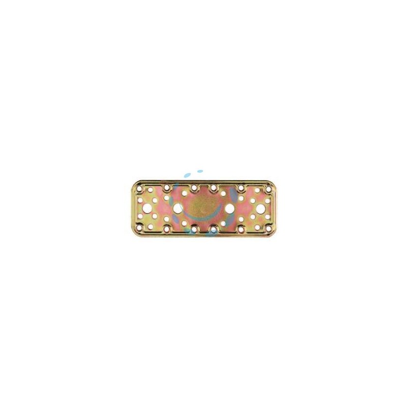 PIASTRA DI GIUNZIONE PESANTE DRITTA ART.772 - mm.180x65x2,2 spess.