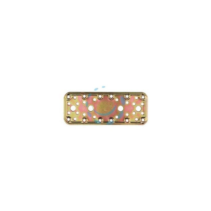PIASTRA DI GIUNZIONE PESANTE DRITTA ART.772 - mm.180x65x2,2 spess.