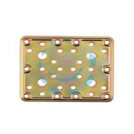 PIASTRA DI GIUNZIONE PESANTE DRITTA ART.776 - mm.120x100x2,2 spess.
