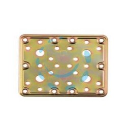 PIASTRA DI GIUNZIONE PESANTE DRITTA ART.776 - mm.200x100x2,2 spess.