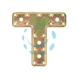 PIASTRA DI GIUNZIONE PESANTE A "T" ART.751 - mm.160x115x45x2,2 spess.
