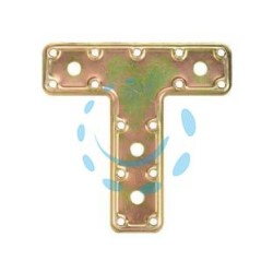 PIASTRA DI GIUNZIONE PESANTE A "T" ART.751 - mm.160x115x45x2,2 spess.