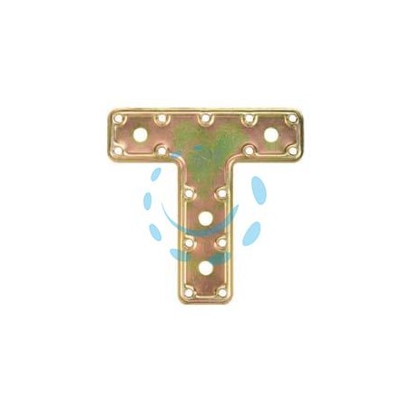 PIASTRA DI GIUNZIONE PESANTE A "T" ART.751 - mm.160x115x45x2,2 spess.