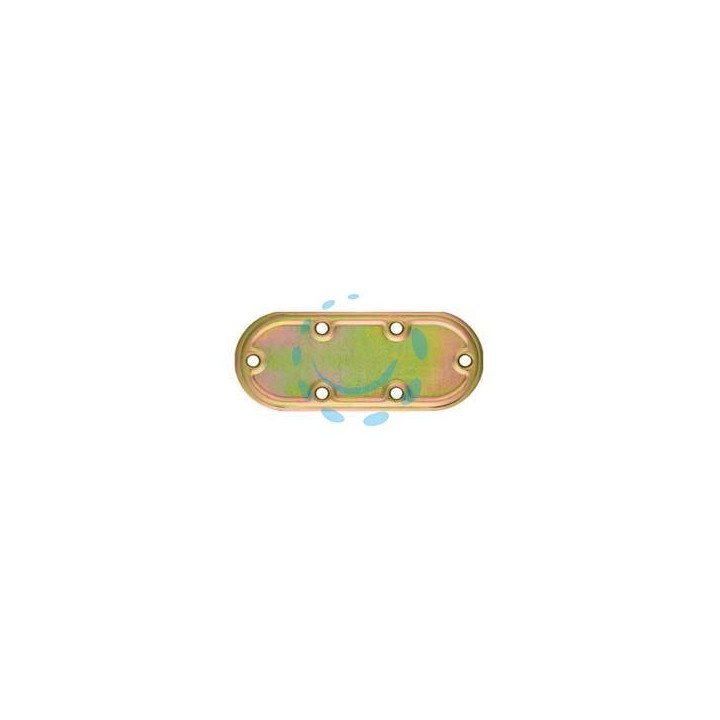 PIASTRA DI GIUNZIONE PESANTE DRITTA ARROTONDATA ART.970 - mm.80x50x2,2 spess.