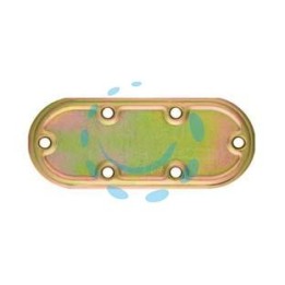 PIASTRA DI GIUNZIONE PESANTE DRITTA ARROTONDATA ART.970 - mm.120x50x2,2 spess.