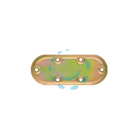 PIASTRA DI GIUNZIONE PESANTE DRITTA ARROTONDATA ART.970 - mm.160x50x2,2 spess.