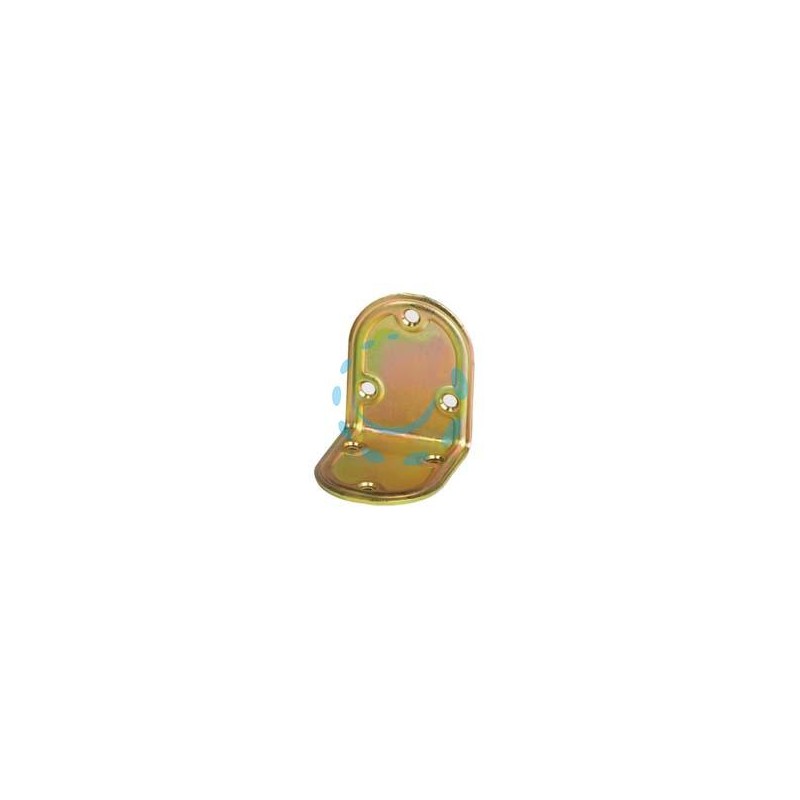 PIASTRA DI GIUNZIONE PIEGATA AD ANGOLO ARROTONDATA ART.971 - mm.40x40 - spessore mm.2,2