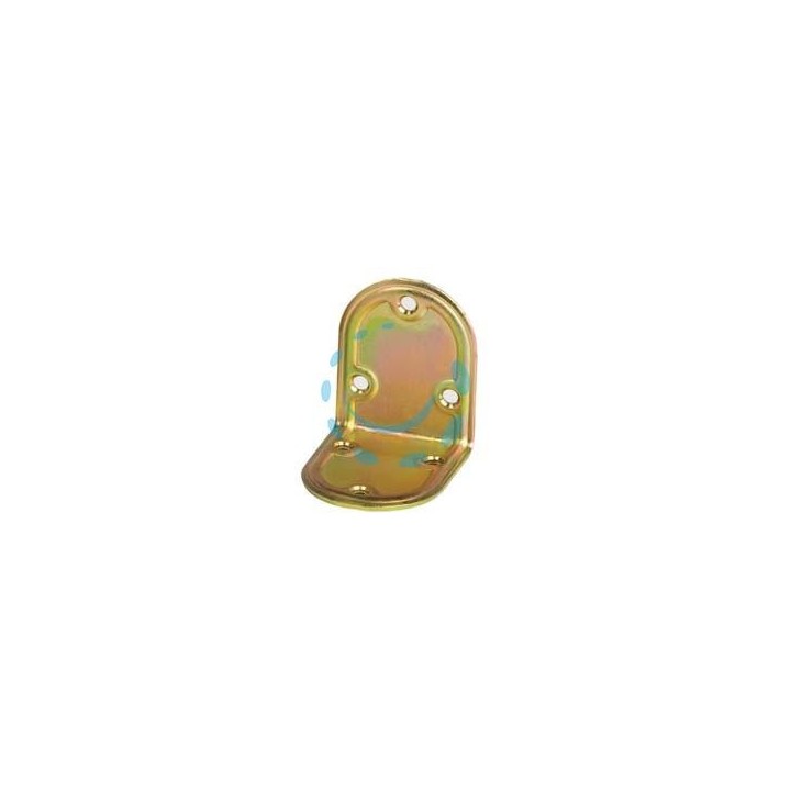 PIASTRA DI GIUNZIONE PIEGATA AD ANGOLO ARROTONDATA ART.971 - mm.80x80x2,2 spess.