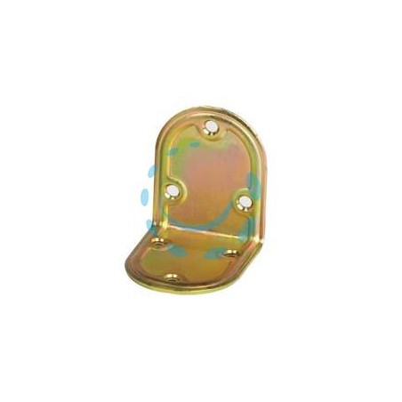 PIASTRA DI GIUNZIONE PIEGATA AD ANGOLO ARROTONDATA ART.971 - mm.100x100x2,2 spess.