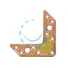 PIASTRA DI GIUNZIONE AD ANGOLO PESANTE ART.752 - mm.120x83x30x2,2