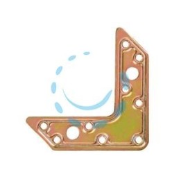 PIASTRA DI GIUNZIONE AD ANGOLO PESANTE ART.752 - mm.160x110x32x2,2 spess.