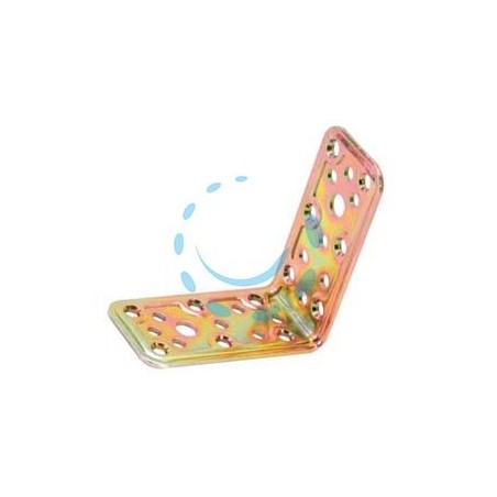 PIASTRA DI GIUNZIONE PESANTE AD ANGOLO ART.746 - mm.100x100x40x2,2 spess.