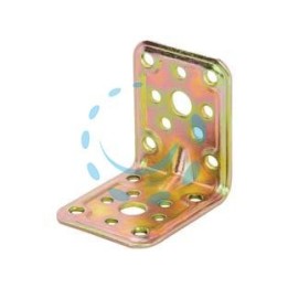 PIASTRA DI GIUNZIONE PESANTE AD ANGOLO ART.771 - mm.40x40x50x2,2 spess.