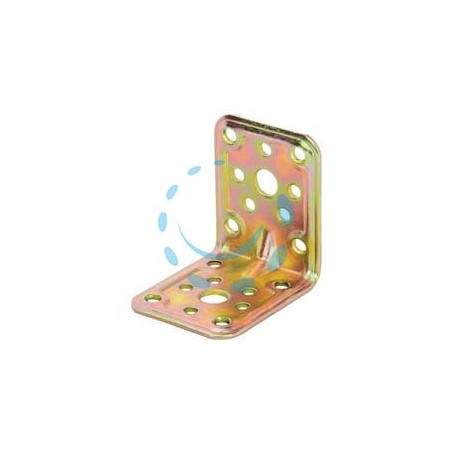 PIASTRA DI GIUNZIONE PESANTE AD ANGOLO ART.771 - mm.100x100x50x2,2 spess.