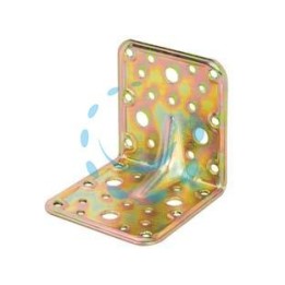 PIASTRA DI GIUNZIONE PESANTE AD ANGOLO ART.775 - mm.90x90x90x2,2 spess.