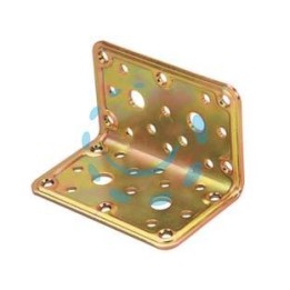 PIASTRA DI GIUNZIONE PESANTE AD ANGOLO ART.777 - mm.40x40x100x2,2 spess.