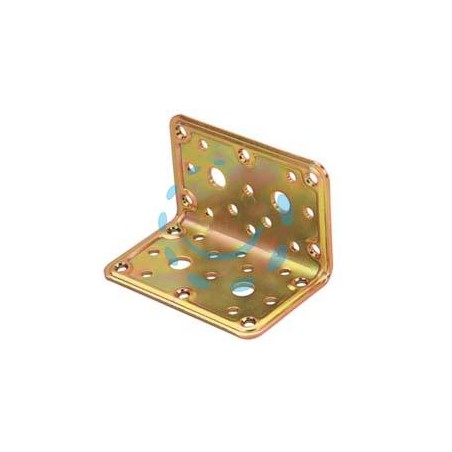 PIASTRA DI GIUNZIONE PESANTE AD ANGOLO ART.777 - mm.40x40x100x2,2 spess.