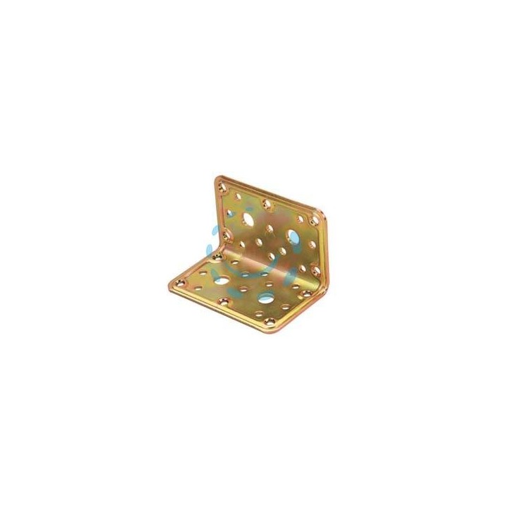 PIASTRA DI GIUNZIONE PESANTE AD ANGOLO ART.777 - mm.40x40x100x2,2 spess.