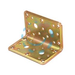 PIASTRA DI GIUNZIONE PESANTE AD ANGOLO ART.777 - mm.60x60x100x2,2 spess.
