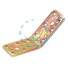 PIASTRA DI GIUNZIONE PESANTE AD ANGOLO 135° ART.747 - mm.80x80x40x2,2 spess.