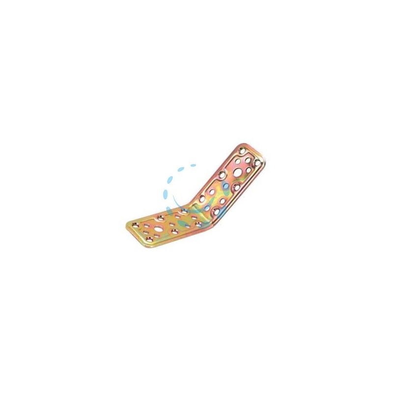PIASTRA DI GIUNZIONE PESANTE AD ANGOLO 135° ART.747 - mm.80x80x40x2,2 spess.