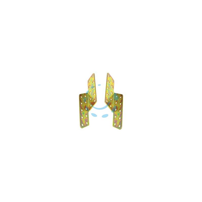 PIASTRA DI GIUNZIONE ANGOLARE SFALSATA 781 - mm.35x170x2 spess. - DX