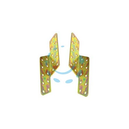 PIASTRA DI GIUNZIONE ANGOLARE SFALSATA 781 - mm.35x170x2 spess. - SX