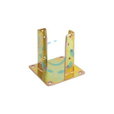 SUPPORTO A PAVIMENTO CON PIASTRA PER TRAVE ART.800 - mm.202x202x5 spess.