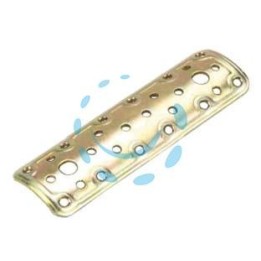 PIASTRA DI GIUNZIONE DRITTA PER PALO TONDO ART.900 - mm.160x50x2,2 spess.