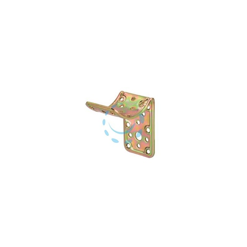 PIASTRA DI GIUNZIONE A 90° PER INCROCIO PIANO CON TONDO ØMM.80 ART.912 - mm.80x80x2,2 spess.