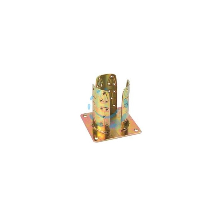SUPPORTO A PAVIMENTO CON PIASTRA PER PALO TONDO ART.922 - ø mm.82 base mm.150x150