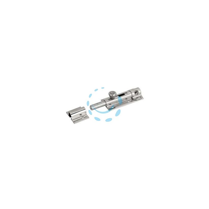 CATENACCIO PORTALUCCHETTO INOX LEGGERO ASTA TONDA ART.248IN - mm.100x36