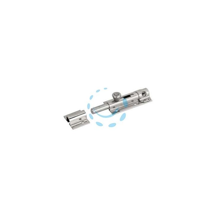 CATENACCIO PORTALUCCHETTO INOX LEGGERO ASTA TONDA ART.248IN - mm.100x36