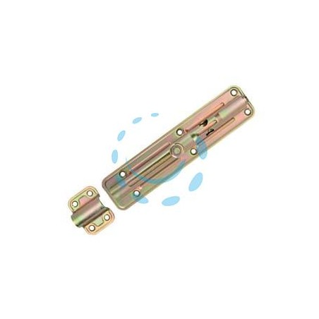 CATENACCIO TRASVERSALE ASTA TONDA CON PORTALUCCHETTO ART.890 - mm.200x40x2,2 spess.