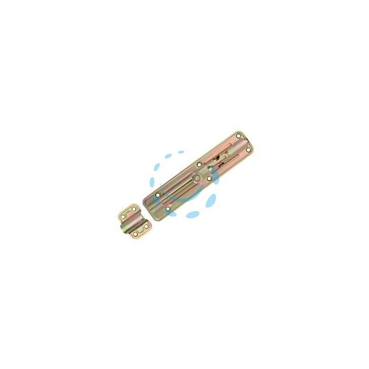 CATENACCIO TRASVERSALE ASTA TONDA CON PORTALUCCHETTO ART.890 - mm.200x40x2,2 spess.