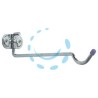  GANCIO A PARETE PORTA BICICLETTE RIPIEGABILE IN ACC. ZINCATO A.4110 - mm.92x320x225 - ø mm.9