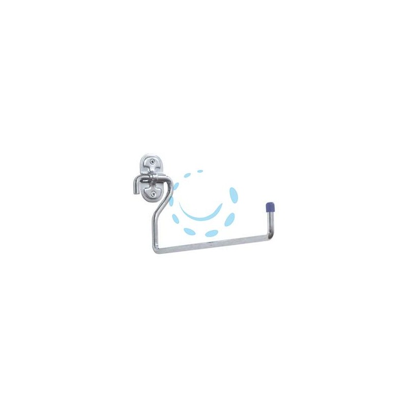 GANCIO DRITTO A PARETE IN ACCIAIO ZINCATO ART.4030 - mm.120x150x25 - ø mm.9 