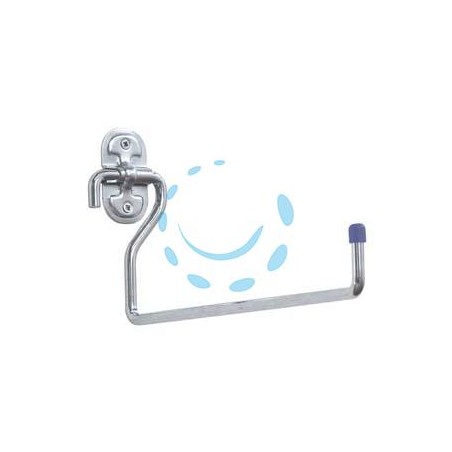 GANCIO DRITTO A PARETE IN ACCIAIO ZINCATO ART.4030 - mm.120x150x25 - ø mm.9 
