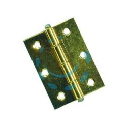 CERNIERE CON PERNO SFILABILE IN ACCIAIO OTTONATO - mm.60x50
