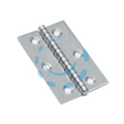 CERNIERE PIANE IN ACCIAIO INOX PERNO FISSO - mm.60x50x1,5