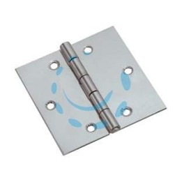 CERNIERE QUADRE ACCIAIO INOX PERNO FISSO - mm.30x30x0,8