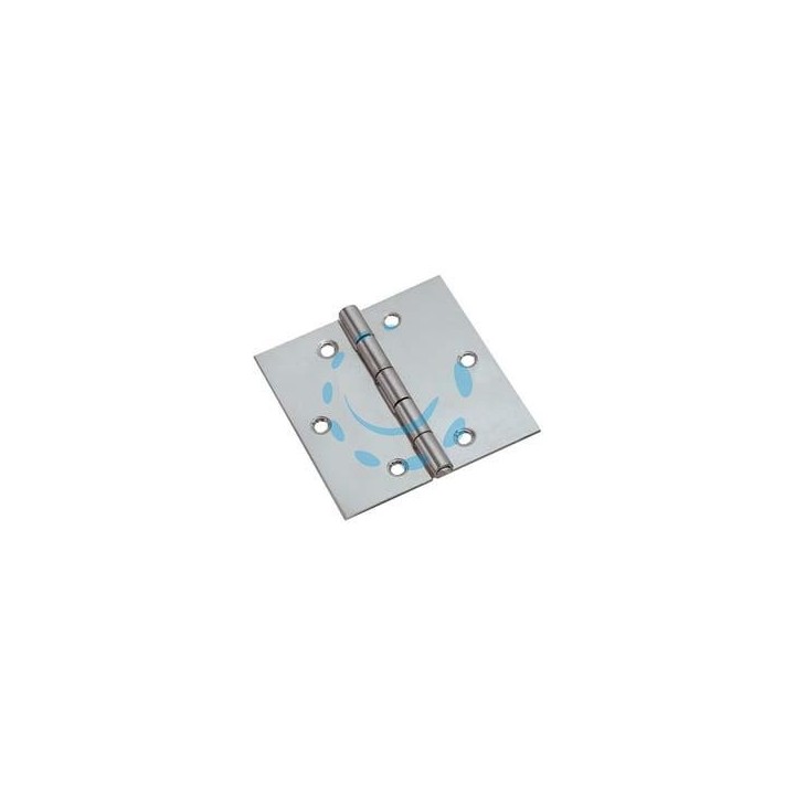 CERNIERE QUADRE ACCIAIO INOX PERNO FISSO - mm.40x40x0,8