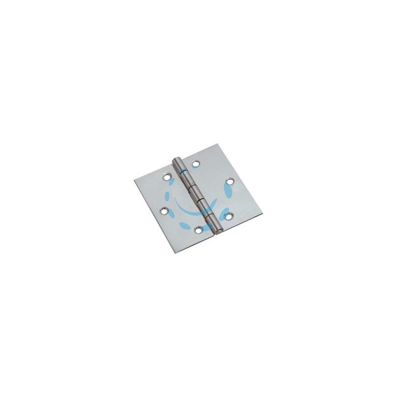 CERNIERE QUADRE ACCIAIO INOX PERNO FISSO - mm.50x50x1,0